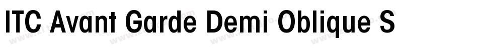 ITC Avant Garde Demi Oblique SWA字体转换